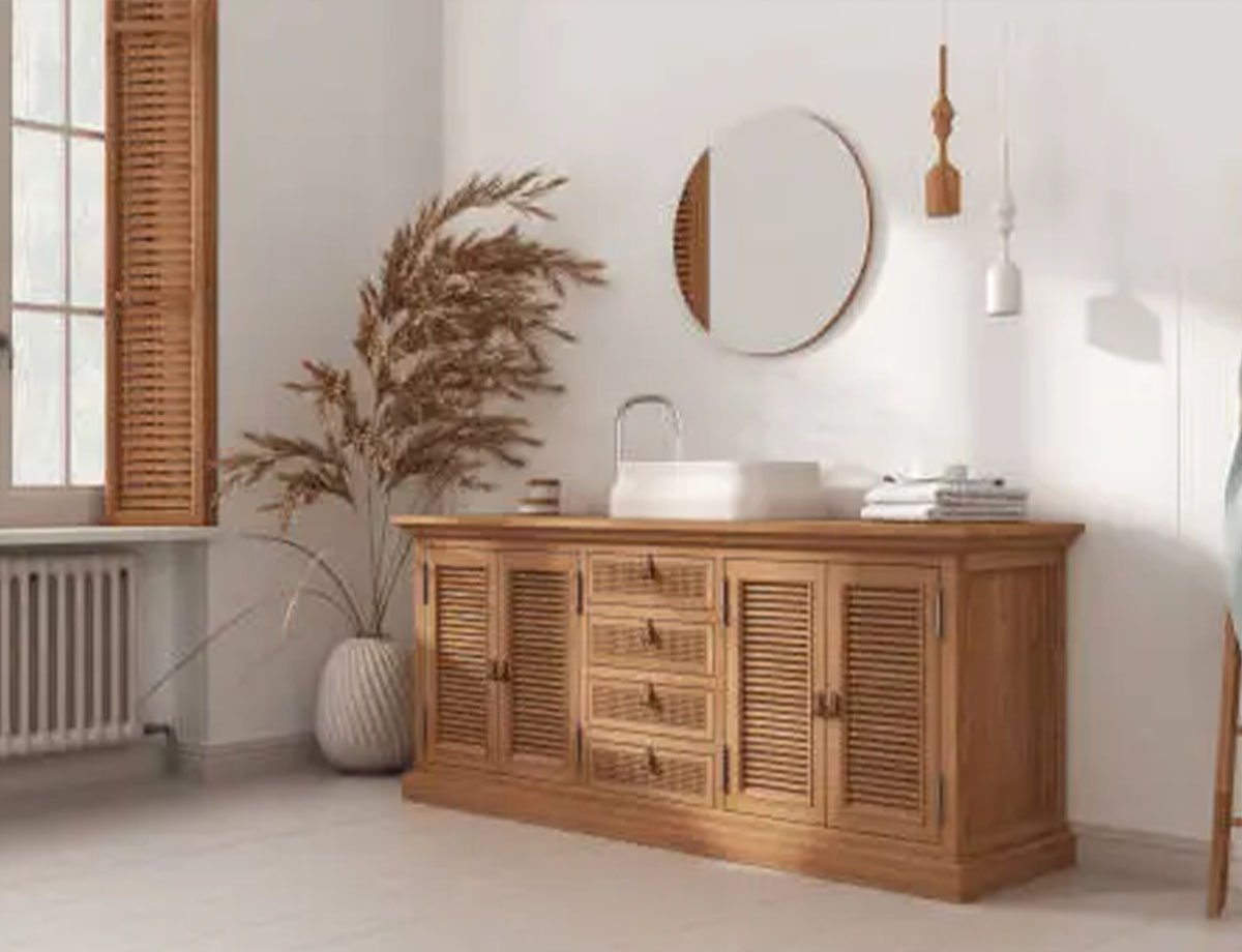 Classic Wooden Vanity Unit