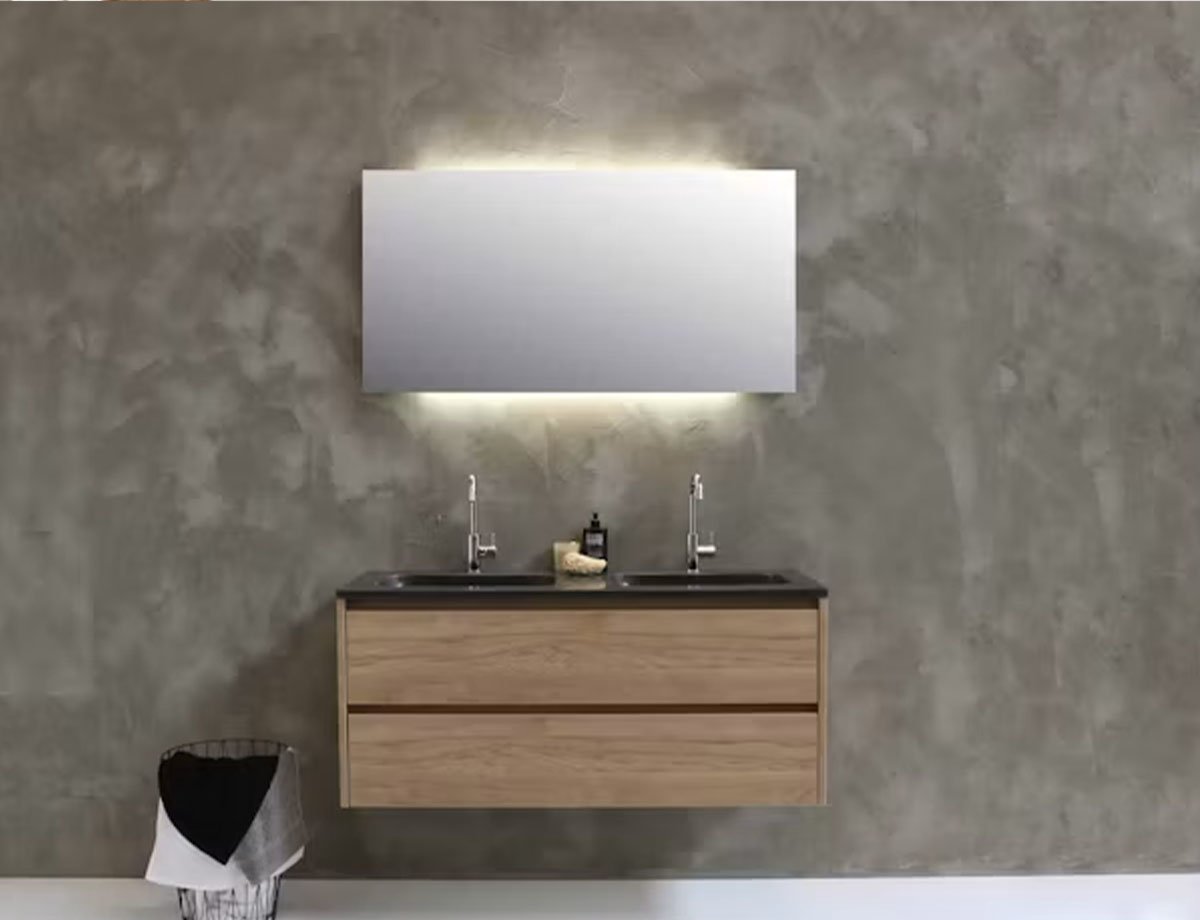 Compact Vanity with Storage