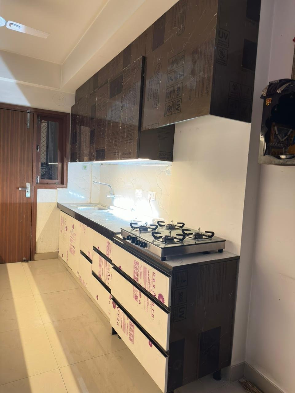 TV Unit with Display Shelves