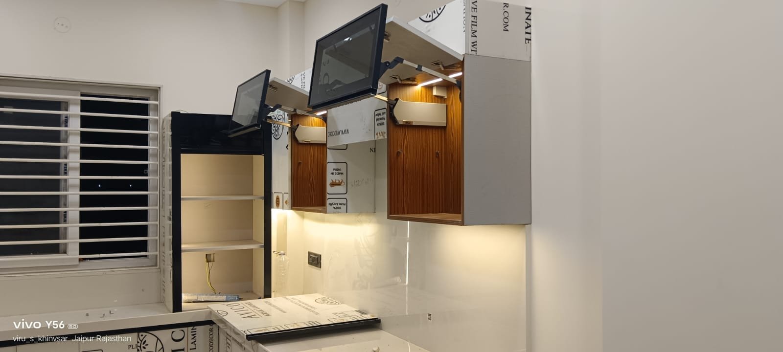 TV Unit with Display Shelves
